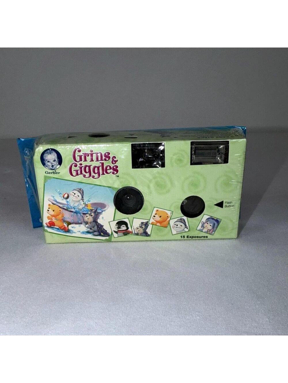 Rare 2004 Gerber Grins & Giggles Disposable Camera with Flash